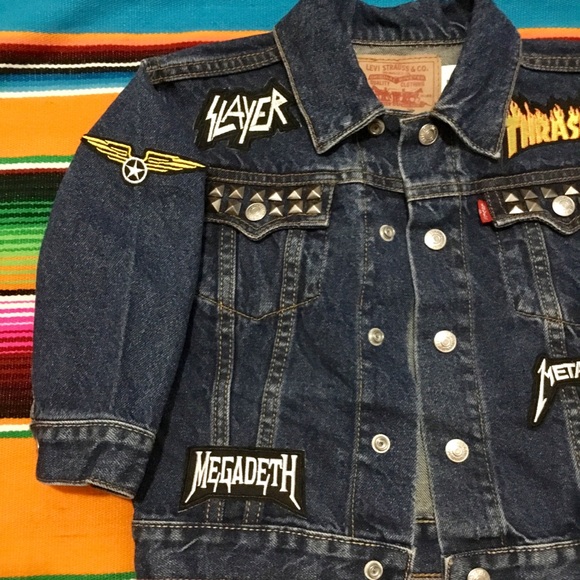 Kids Heavy Metal Studded Levi’s Battle Jacket - Picture 4 of 6